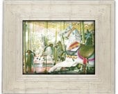 Round & Round 5x7 print, carousel, digi enhanced, nostalgic