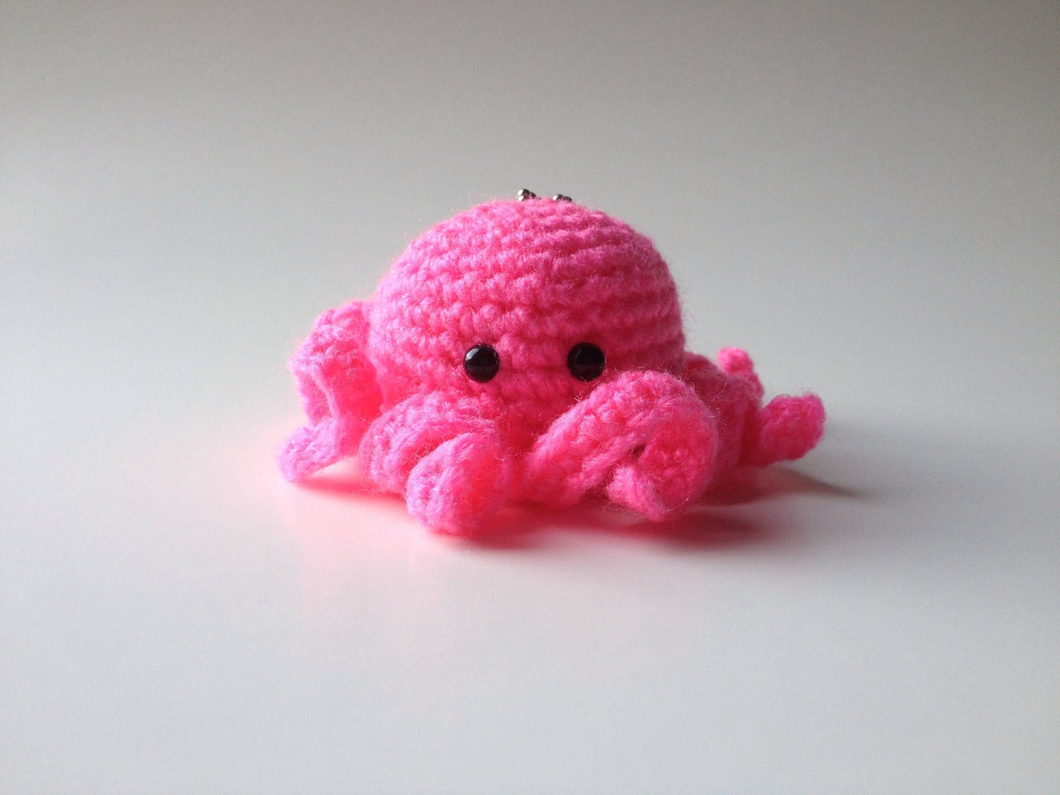 Fuchsia Octopus Keychain / Plush