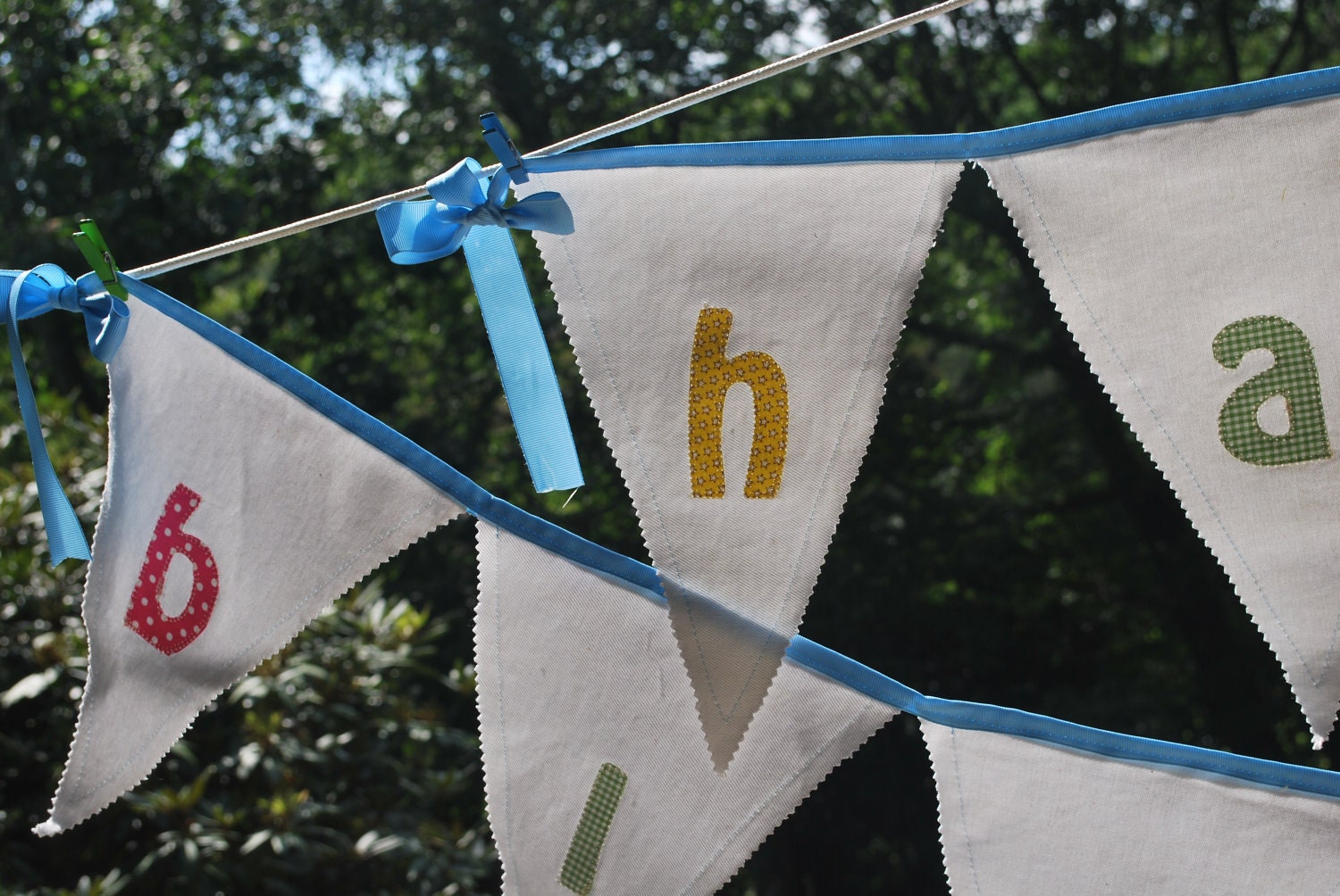 Happy Birthday Fabric Banner Decoration