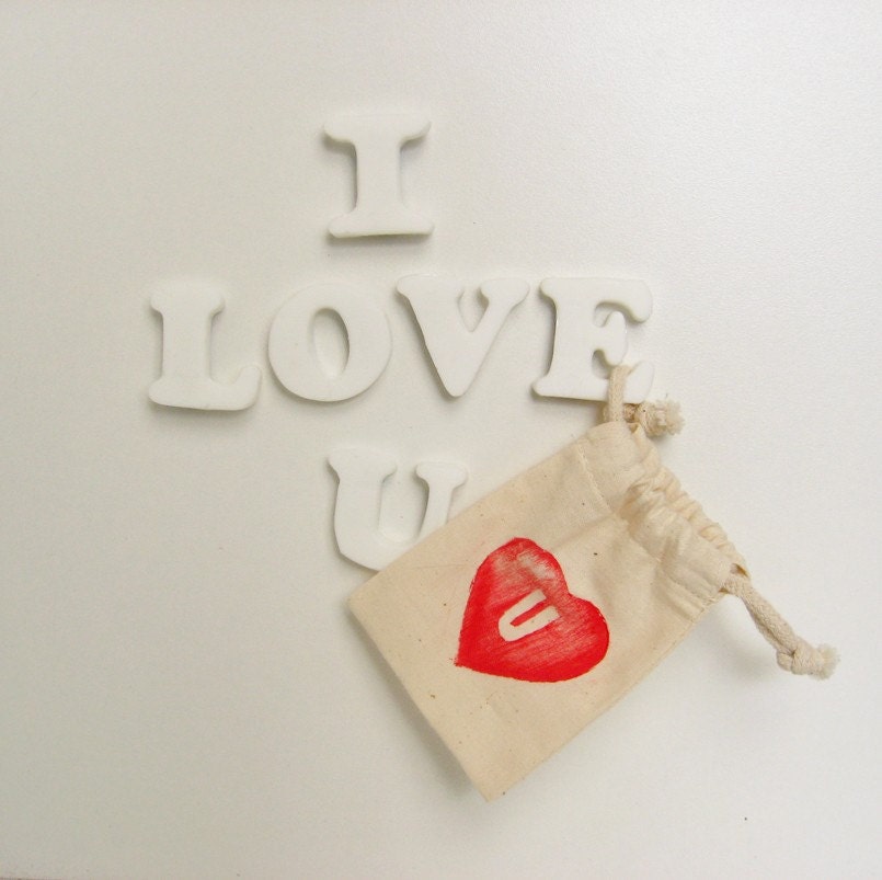 I Love U - Resin Love Note