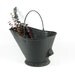 Vintage Coal Scuttle Bucket Ash Pail Black Metal Bucket