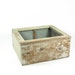 Vintage Wood Box Medicine Cabinet Shadow Box Shabby Chic White Paint