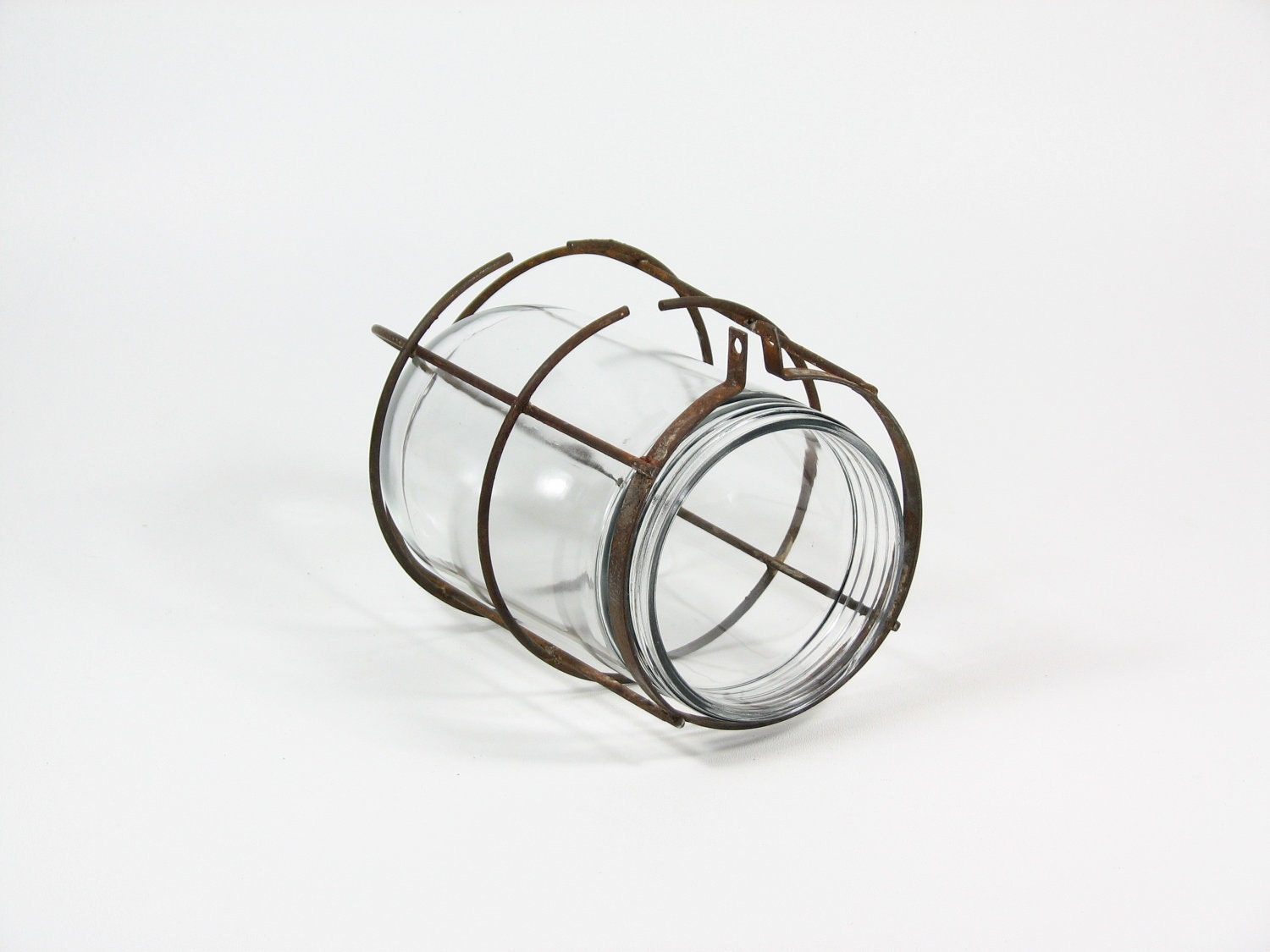 Vintage Ship Light Cloche Cage Light Globe Terrarium