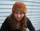 Merino Ribbed Hat - Saffron