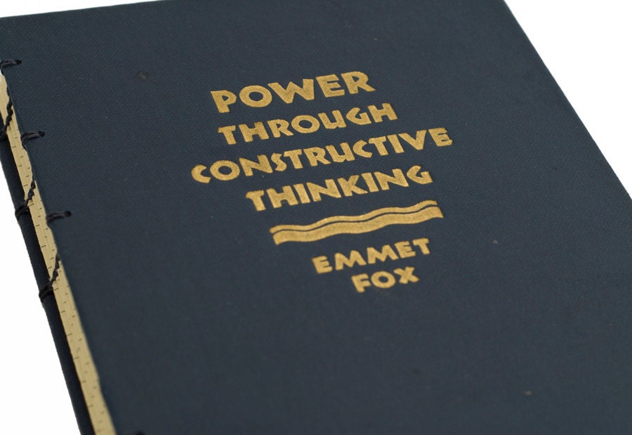 1940 CONSTRUCTIVE THINKING Vintage Lined Notebook Journal