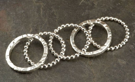 Silver Stacking Rings