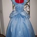 Blue Sparkle Satin Custom Cinderella Ball gown Dress ADULT