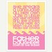 Father Daughter Lyrics Art Print (Fuschia Pink & Yellow) - 11x14 Digital Illustration Kids Wall Art for New Dad Fathers Day