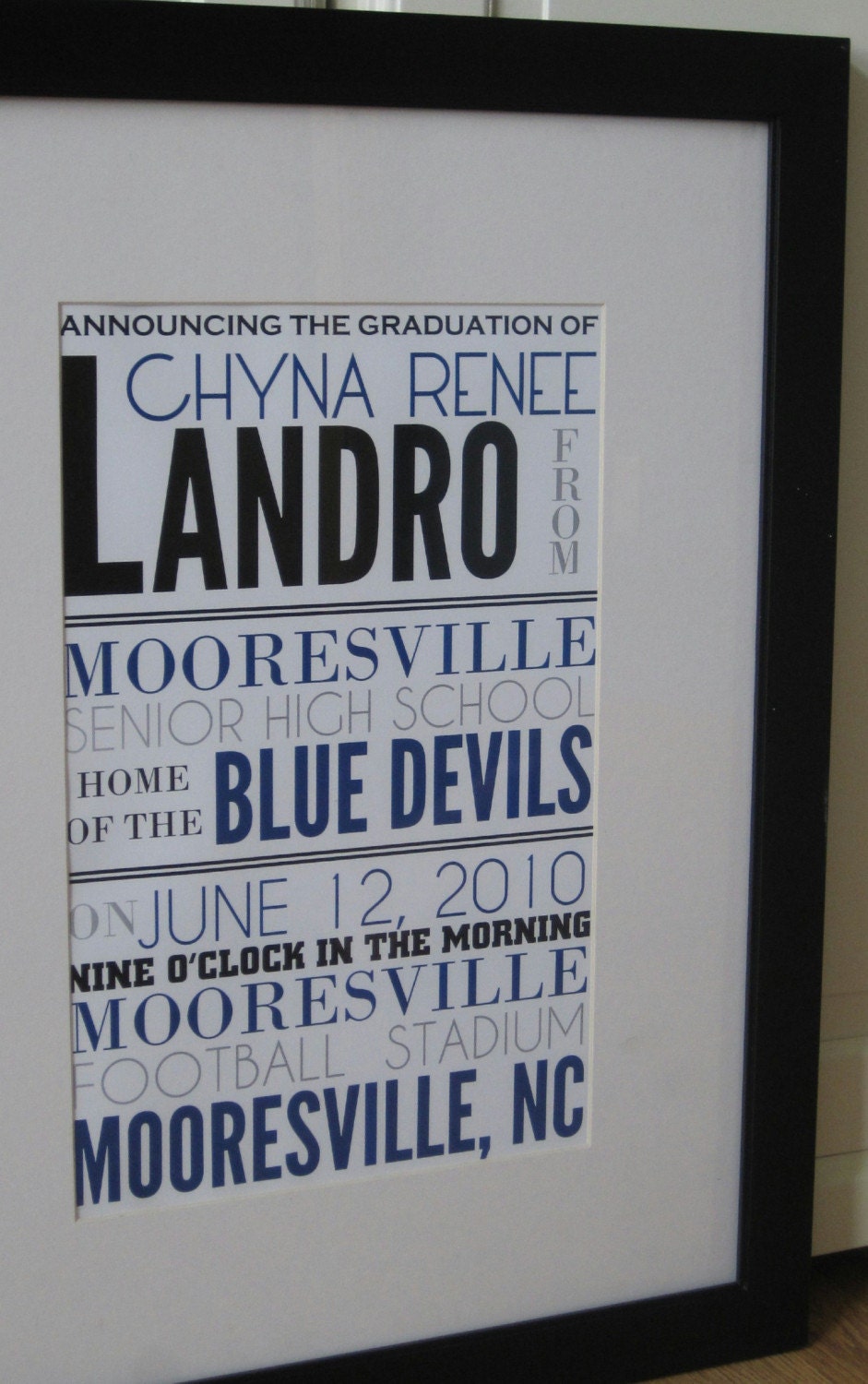 Graduation Announcement Poster