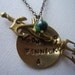 I Sponsored Finnick district 4 tribute - The Hunger Games Jewelry necklace - hand stamped
