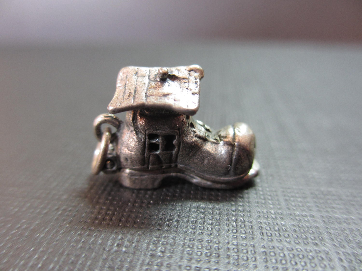 Vintage Sterling Silver Shoe House Charm