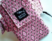 Pink Brown Argyle Diamond Paganelli Fabric Armband Washable Ipod Touch Iphone Gadget Cell Phone Case Pouch Waterproof Lining