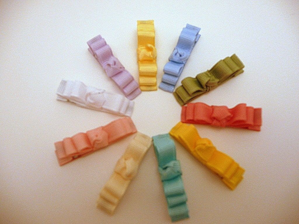 Lily Bug Pastel 10 color Hair Clippie Set
