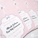 Personalized First Communion, Baptism or Christening Favor Tags - Set of 12