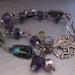 Abalone and Amethyst Bracelet