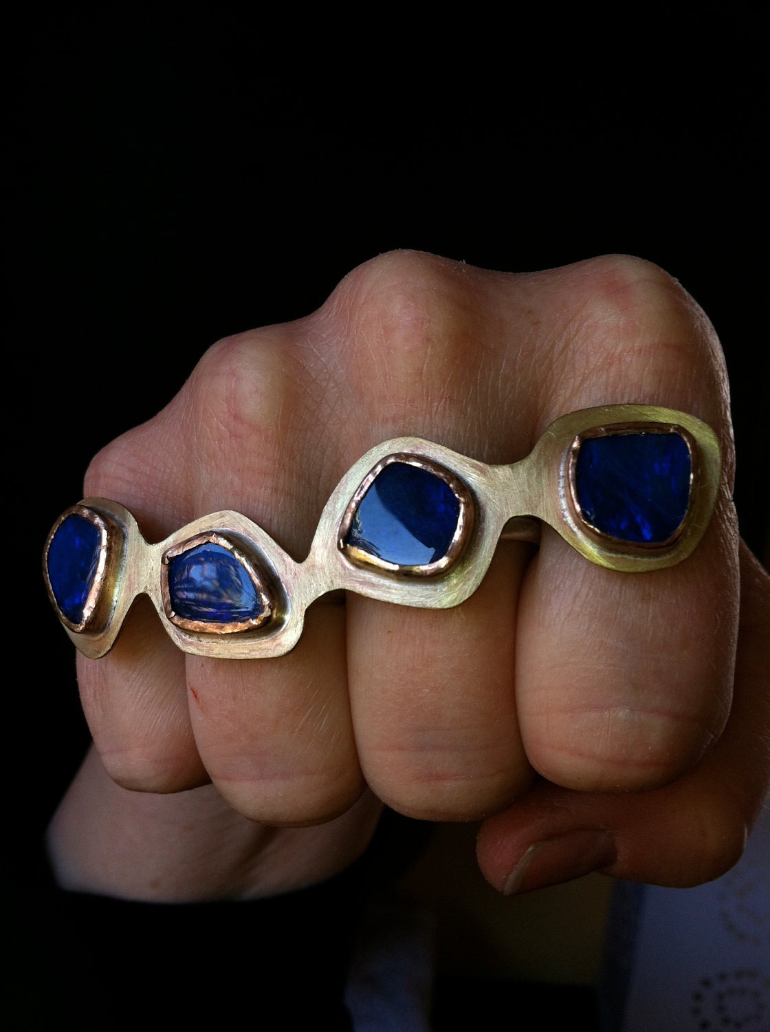 AWESOME Four Finger Opal Ring adjustable