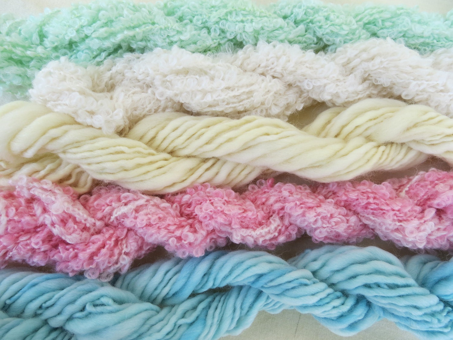 Assorted Mohair Boucle Mini skeins Yarn No. 31