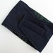 Male Dog Soft Doggie Belly Band Diaper - Navy with Tartan Fleece - XXS -L