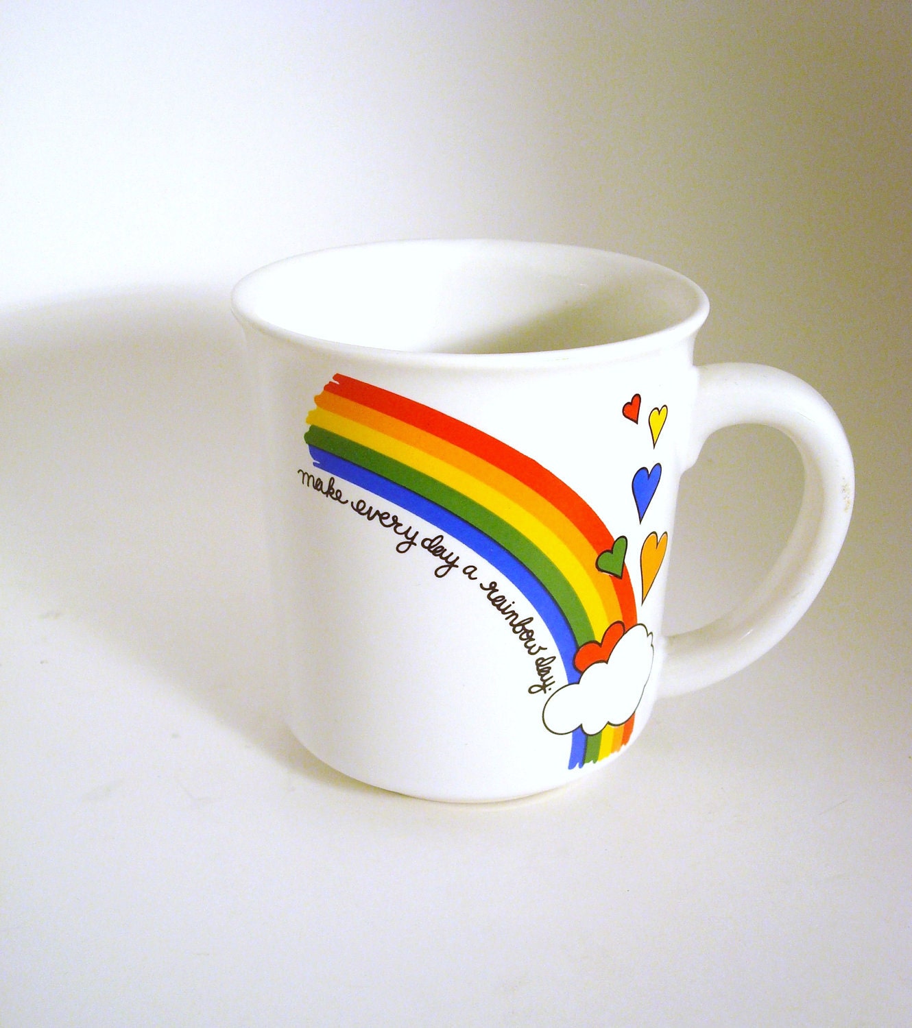 Happy Juice - Vintage Rainbow Coffee Mug, LGBT in the Morning