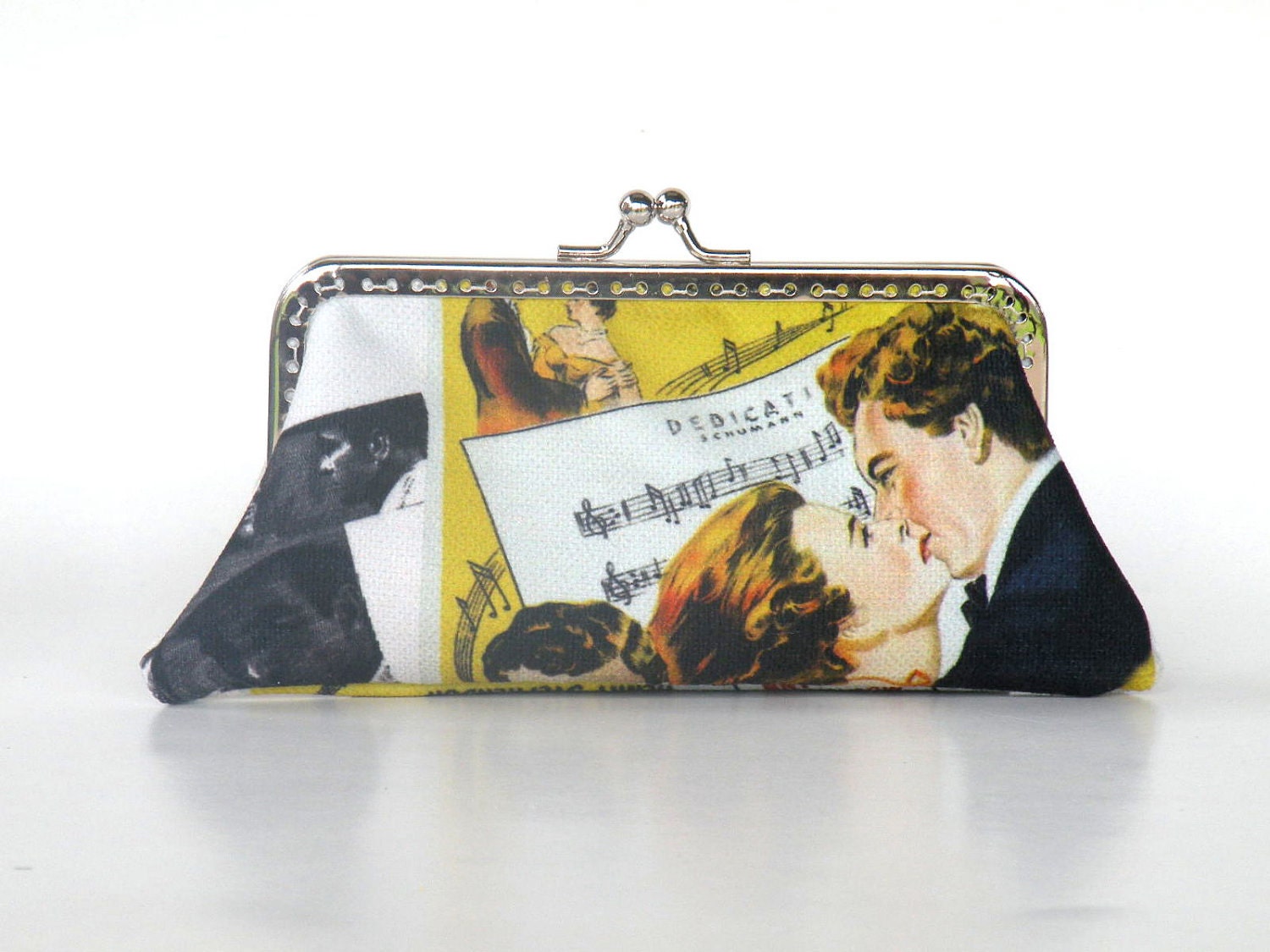 Hollywood,cinema,music,love,vintage, purse,make up bag,Mother's day gift