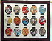 Asian Lanterns Quilted Wall Hanging