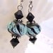Sterling silver lampwork glass earrings handmade