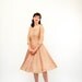 Vintage 1950s Party Dress - 50s Lace Dress - Apricot Blush Lace