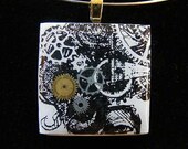 Steampunk Tile Pendant