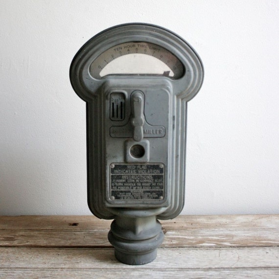 SALE vintage duncan miller parking meter by lacklusterco on Etsy