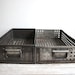 vintage industrial metal perforated drawers - reserved for mllerorie