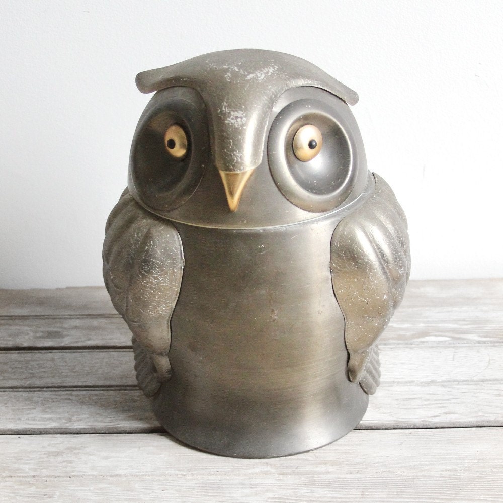 vintage eames era owl ice bucket