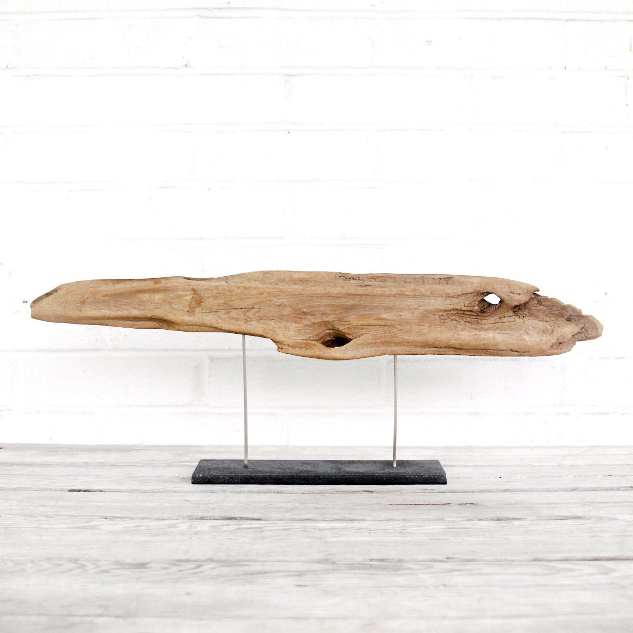vintage modern industrial driftwood sculpture