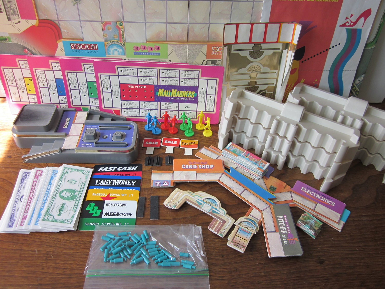 Vintage Electronic Mall Madness Board Game - COMPLETE