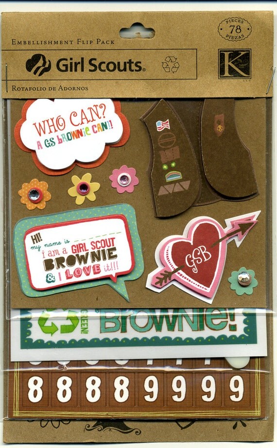 Scrapbooking Brownie Girl Scouts by SusanEknits on Etsy