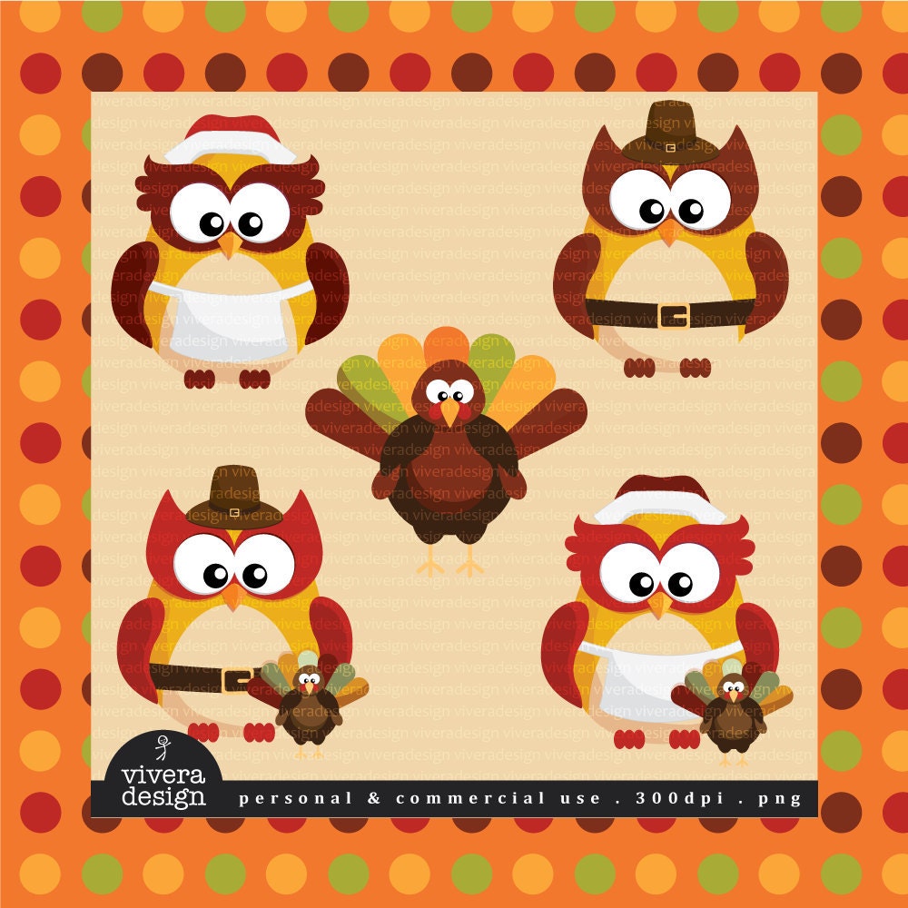 thanksgiving owl clip art - photo #30