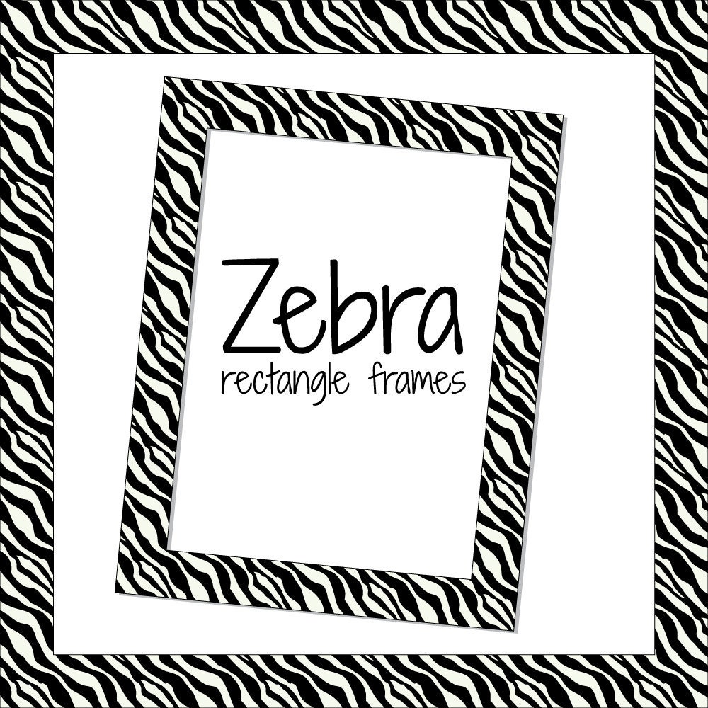 zebra frame clip art - photo #19