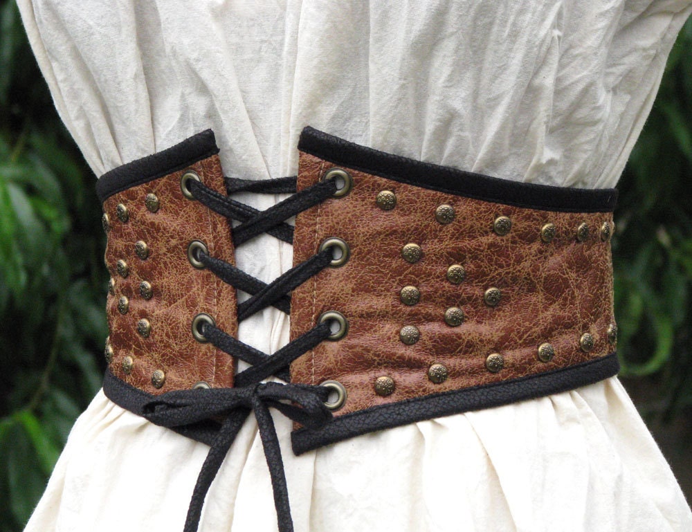 Pirate Wench Steampunk Extra Wide Studded Belt