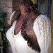 Delicious Brown Ruffled Steampunk Shrug Size Medium Ready to Ship