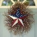 Summer Wreath - Patriotic Wreath - Fourth of July Wreath - Flag Wreath