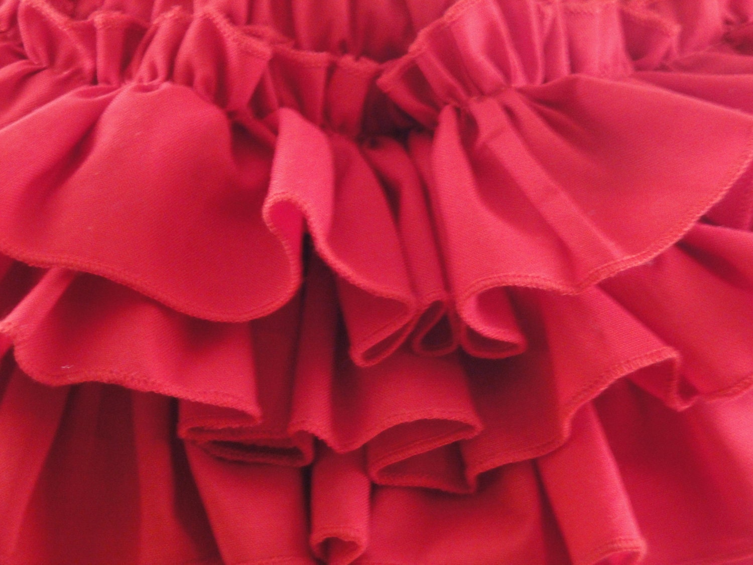 Sassy Little Red Ruffle Butt Ruffle Diaper Cover Ruffle Bloomers 3 Lavish Layers of Ruffles