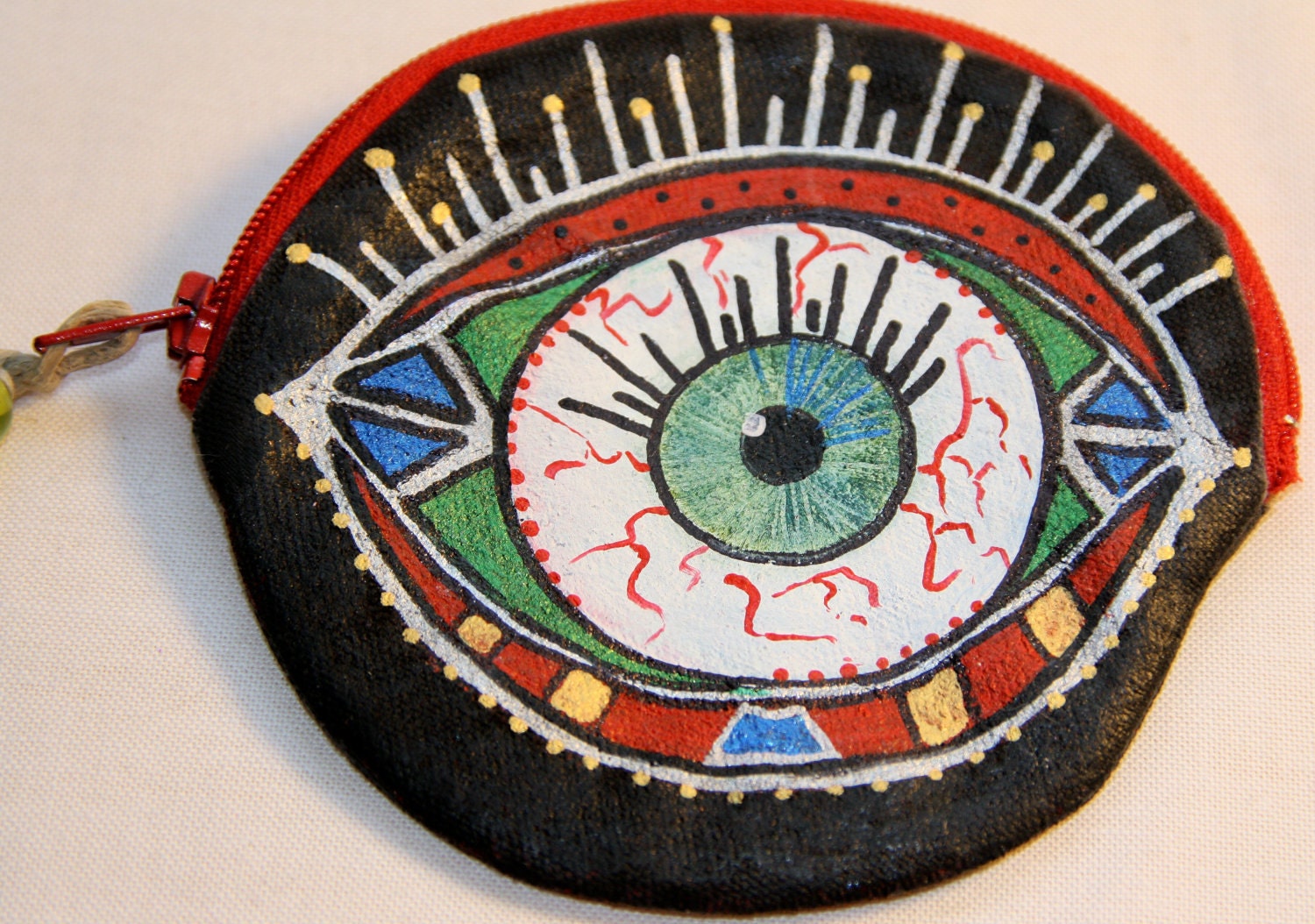 Coin Purse Hand Painted Eyeball - Clyde
