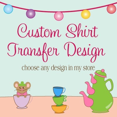 Custom Design...Personalized Party Iron-on Shirt Transfer Il_170x135