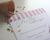 My Little Sweetie...Personalized Ice Cream Social Party Invitations Il_170x135