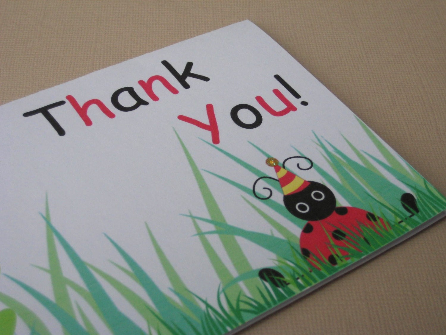 Ladybug Party Custom Thank You Notes - My Little Buggy Collection from Tea Party Designs Il_570xn