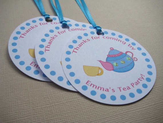 My Little Tea Party...Personalized Wonderland Party Favor Tags Il_570xn