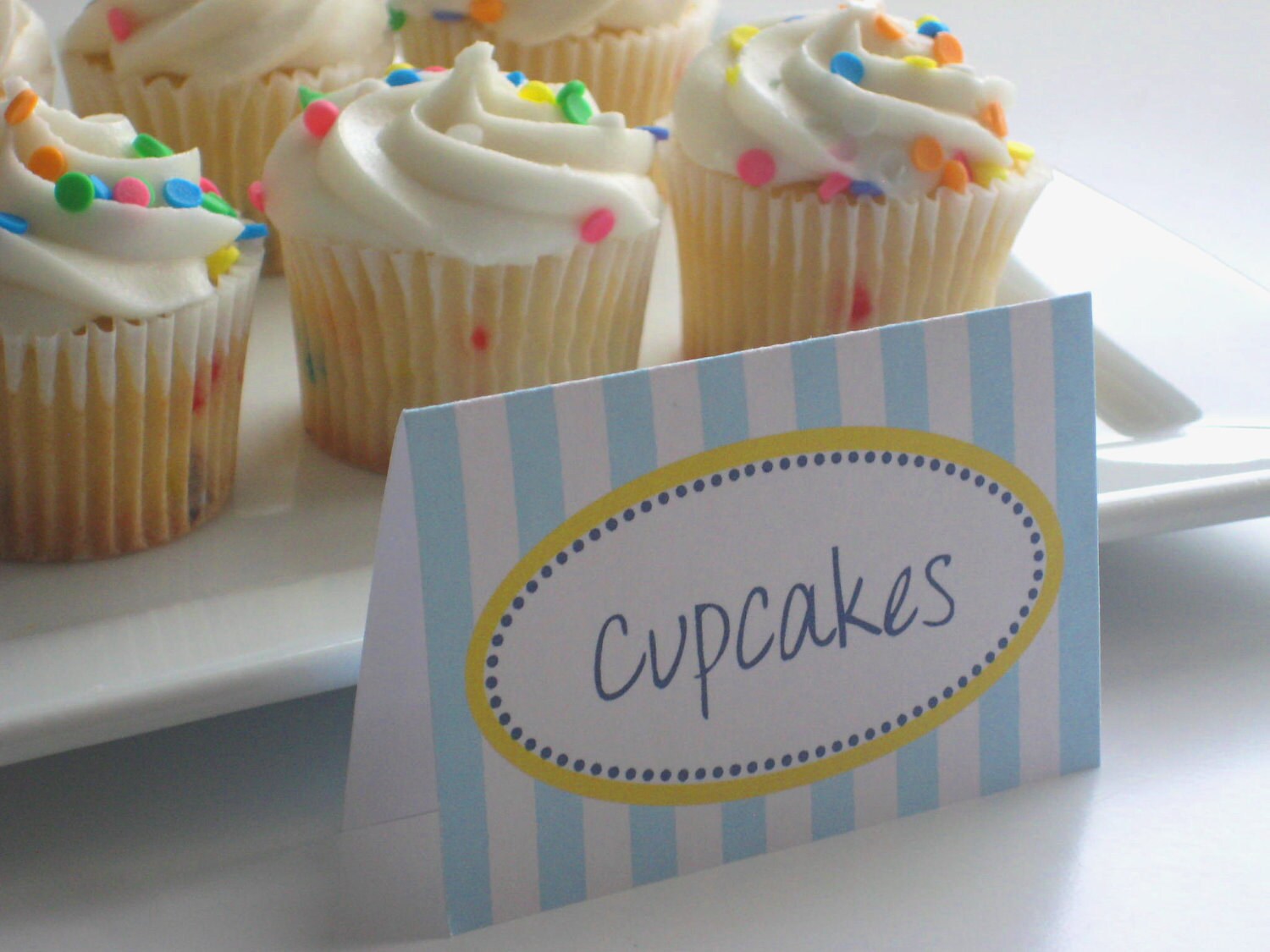 DIY PRINTABLE Food Tents Placecards... Customized Design Il_570xn