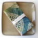 Green Red Yellow Blue Cloth Napkins, Dinner Napkins, Batik Table Napkins, Bistro Set of 2