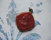 Lovely Carnelian Cameo Pendant Early 20th Century