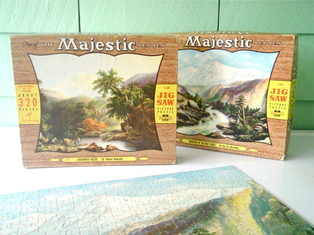 Two Vintage Jigsaw Puzzles