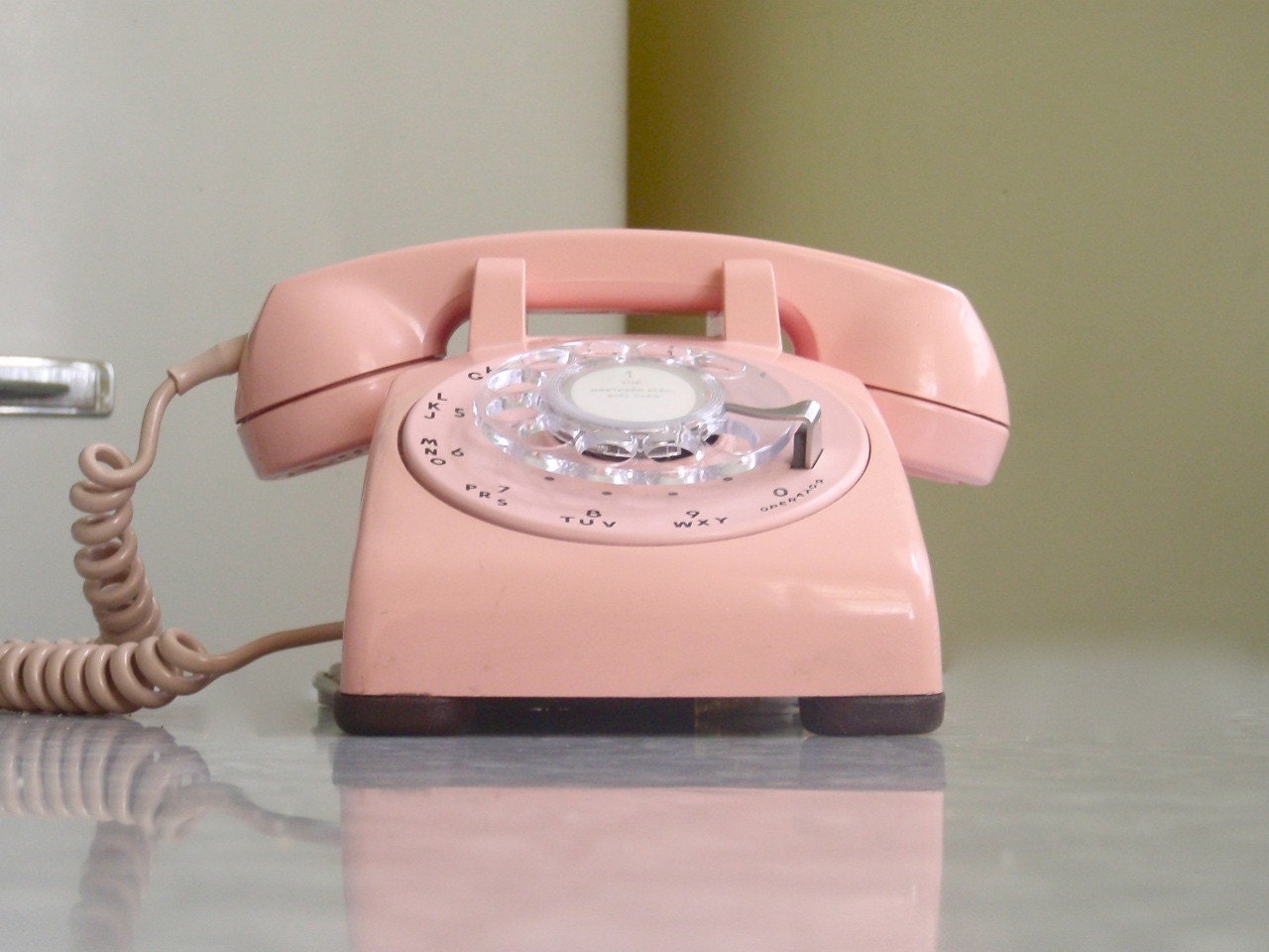 Pink Rotary Phone